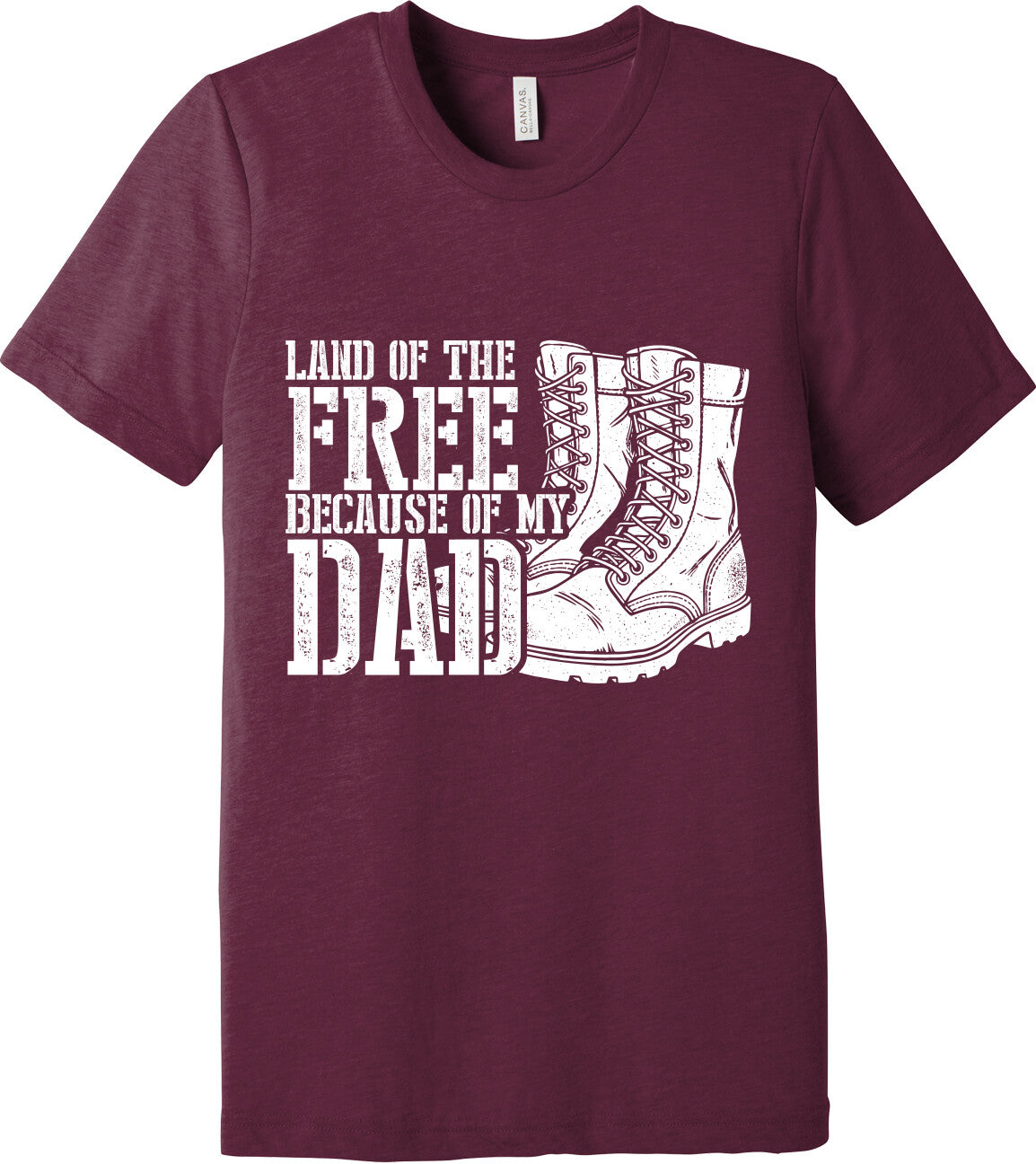Emblem Comfort Unisex Triblend SS Tee - Because of Dad
