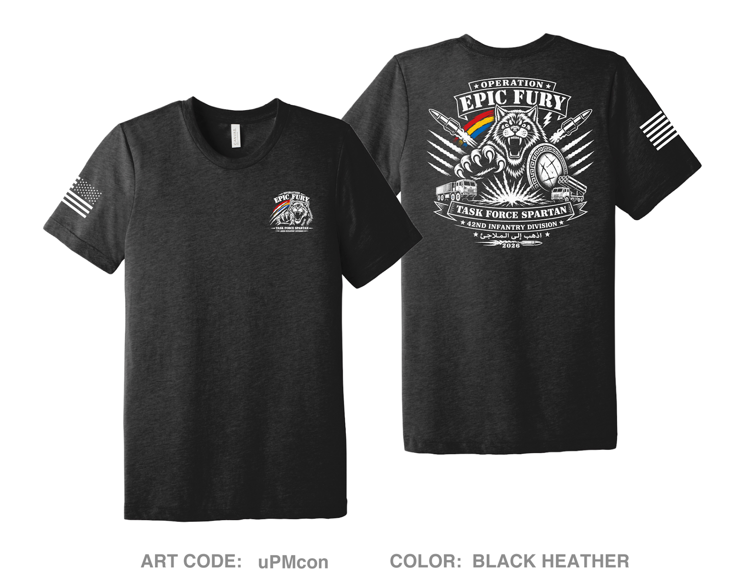 42nd ID Fundraising Collection Comfort Unisex Triblend SS Tee - uPMcon