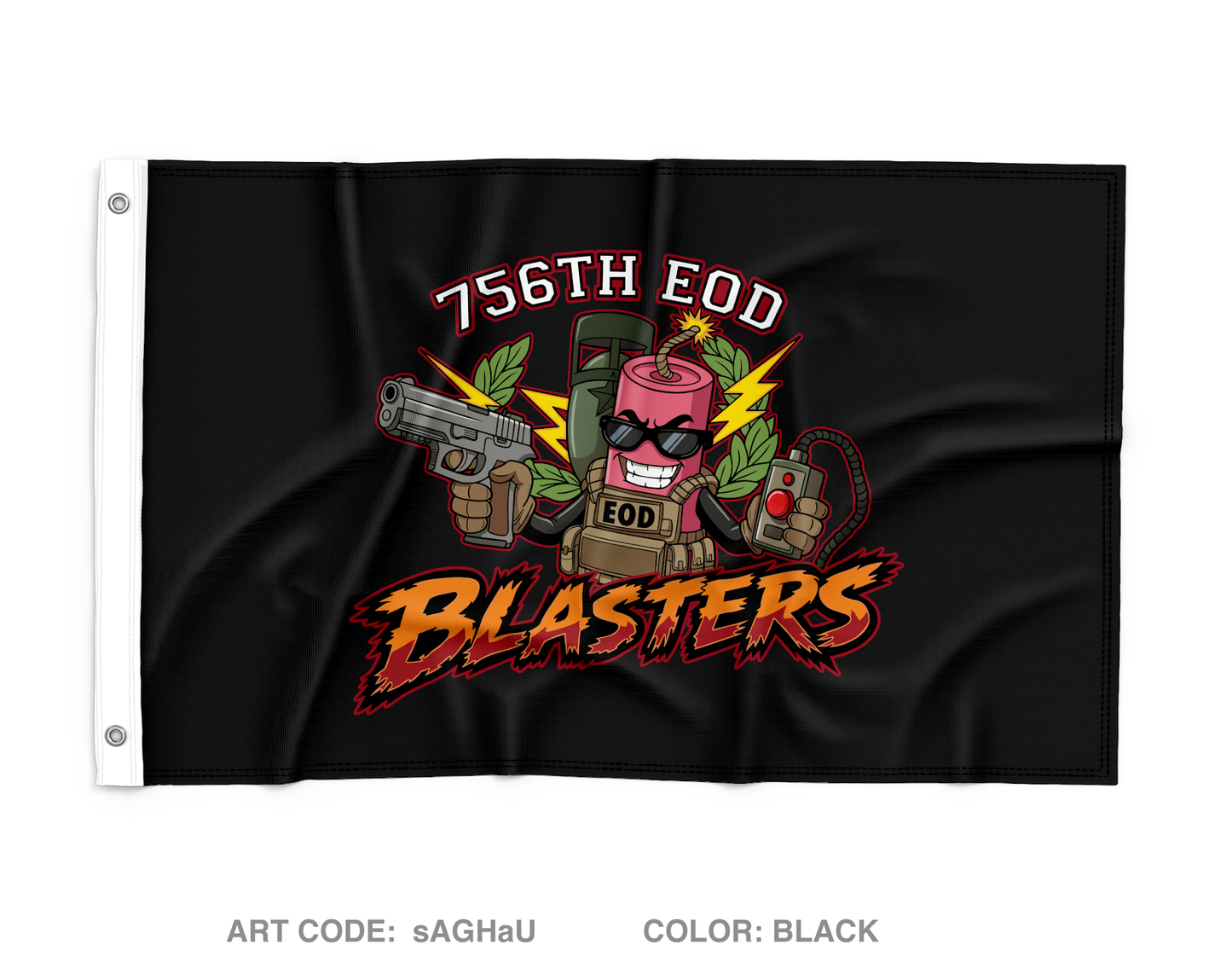 756 EOD Company Wall Flag - sAGHaU