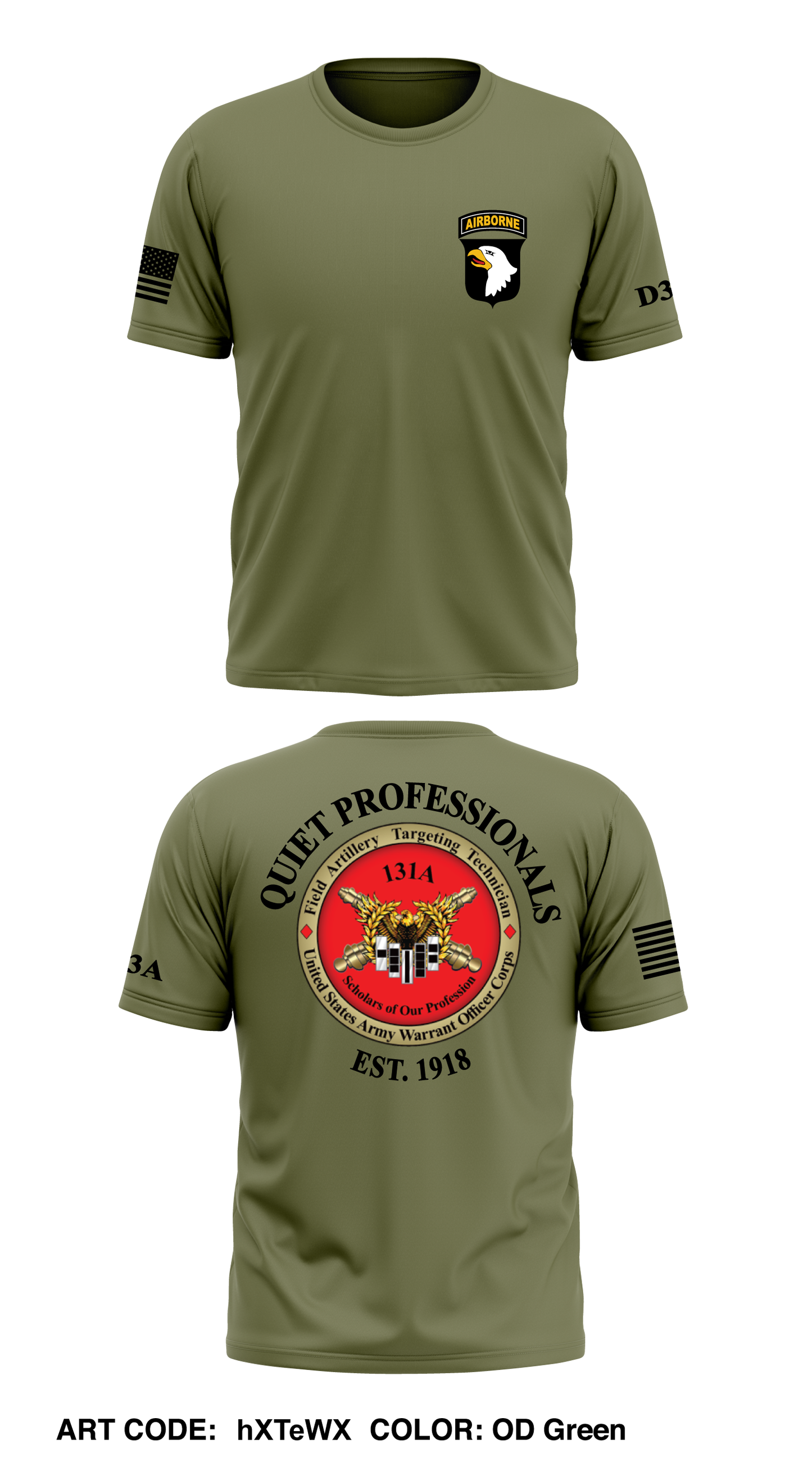 101ST ABDV (AASLT), 131A Targeting Technicians Core Men's SS Performance Tee - hXTeWX