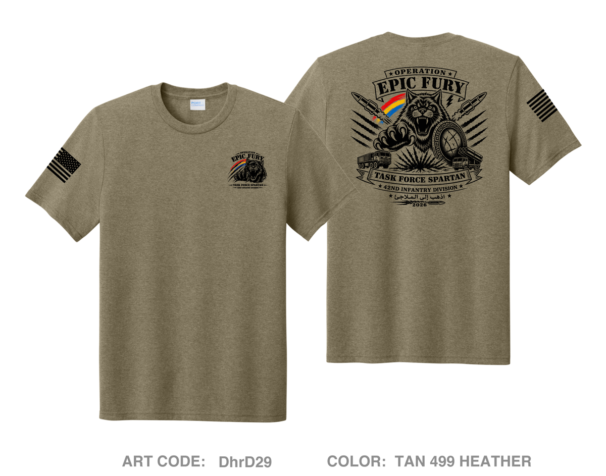 42nd ID Fundraising Collection Comfort Unisex Triblend SS Tee - DhrD29
