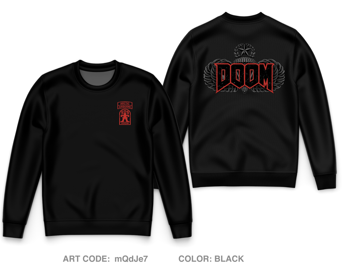 Doom 3-509 Core Men's Crewneck Performance Sweatshirt - mQdJe7
