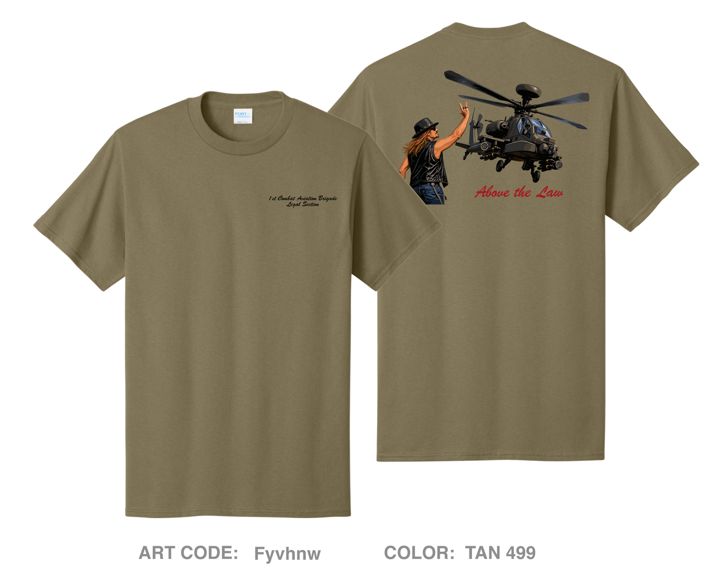 Brigade Legal Section CAB, 1ID Comfort Unisex Cotton SS Tee - Fyvhnw