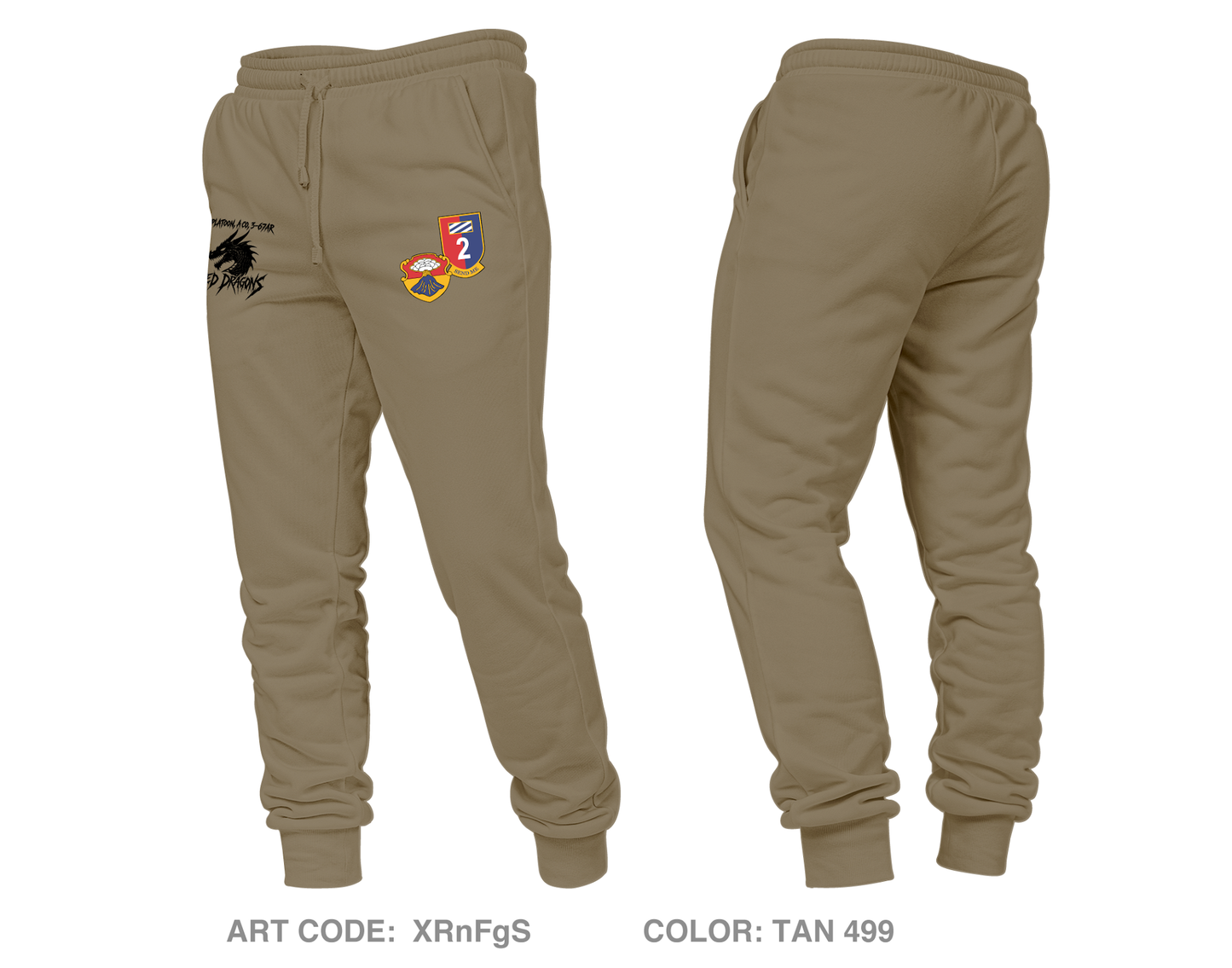 1st Platoon Core Unisex Performance Joggers - XRnFgS
