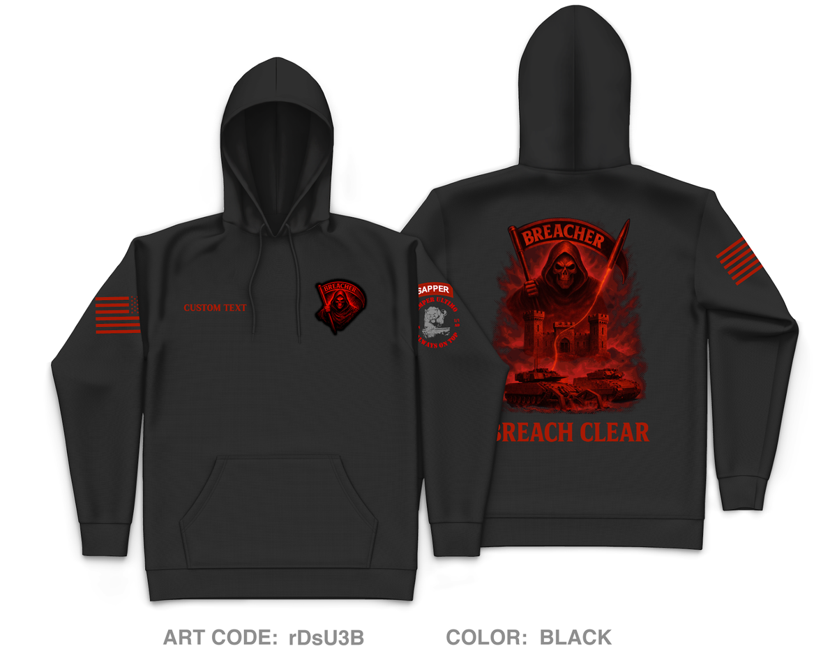 CUSTOM 82CEC-A (BREACHER), 16EN BN Core Men's Hooded Performance Sweatshirt - rDsU3B