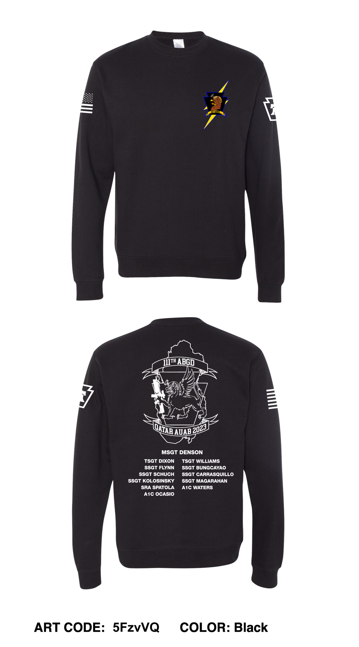 111th Security Forces Comfort Unisex Crewneck Sweatshirt - 5FzvVQ