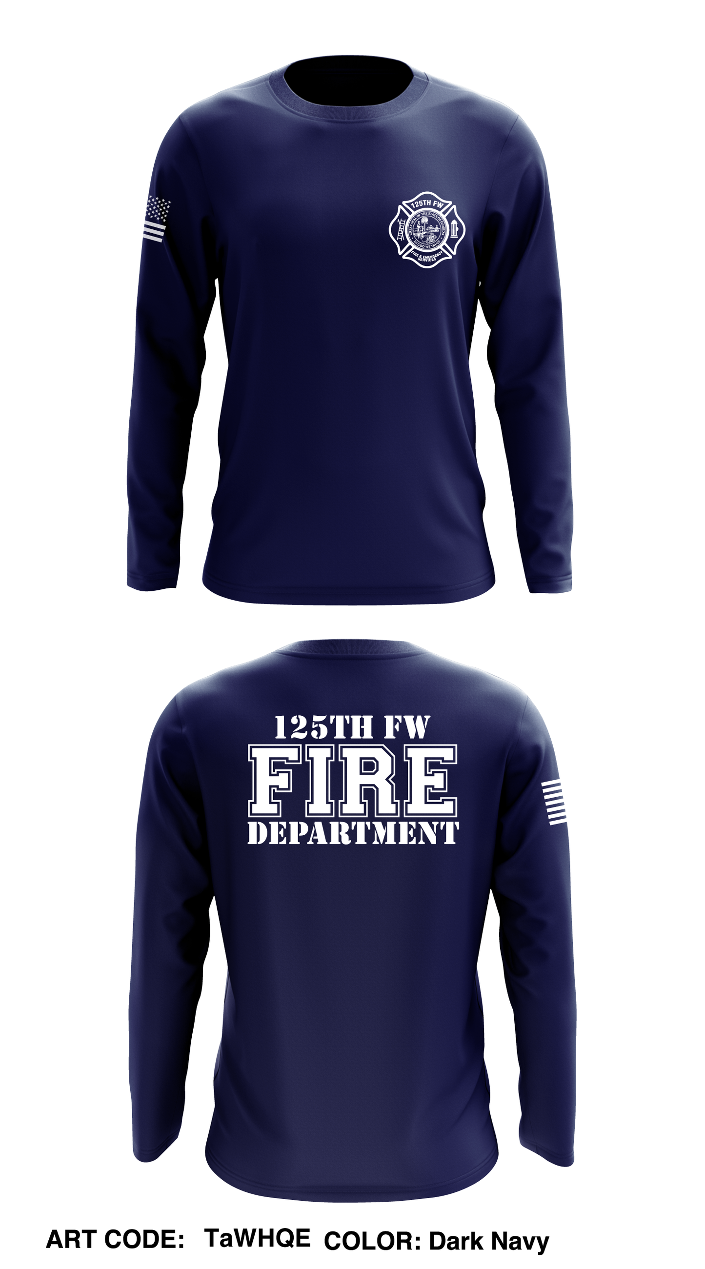 125th Fire & Emergency Services Store 1 Core Men's LS Performance Tee - TaWHQE