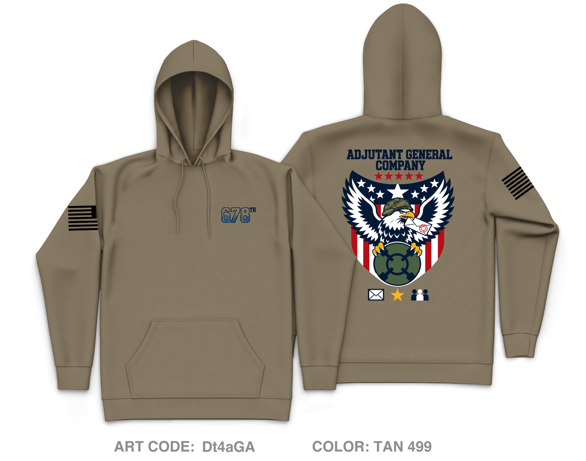 678th AG Core Men's Hooded Performance Sweatshirt - Dt4aGA