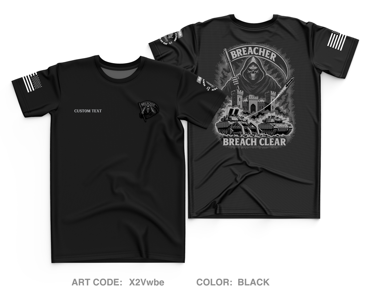 CUSTOM 82CEC-A (BREACHER), 16EN BN Core Men's SS Performance Tee - X2Vwbe
