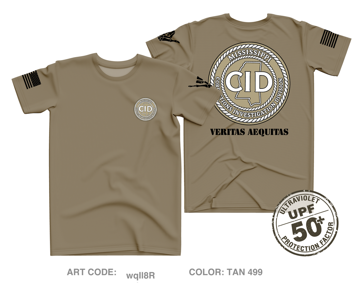 Mississippi Department of Corrections CID Core Men's UPF 50+ Performance SS Tee - wqIl8R