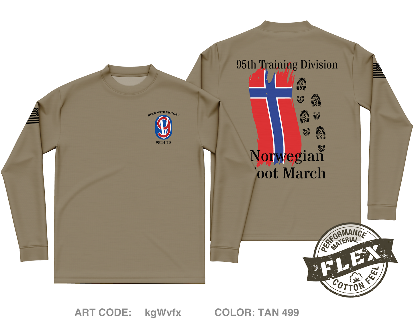 HHC, 95TH TD Core Men's LS Flex Performance Tee - kgWvfx