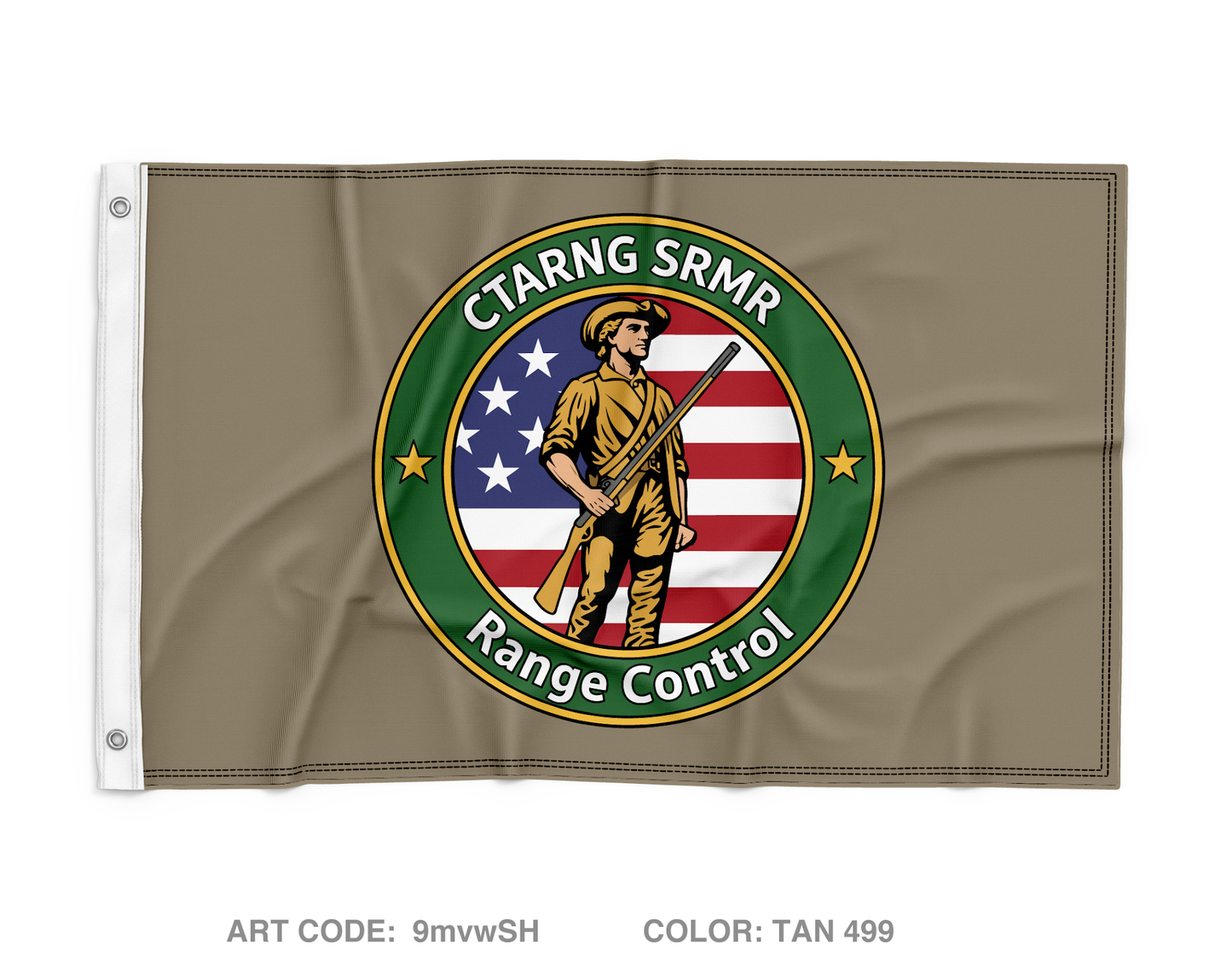 CTARNG Range Control Wall Flag - 9mvwSH