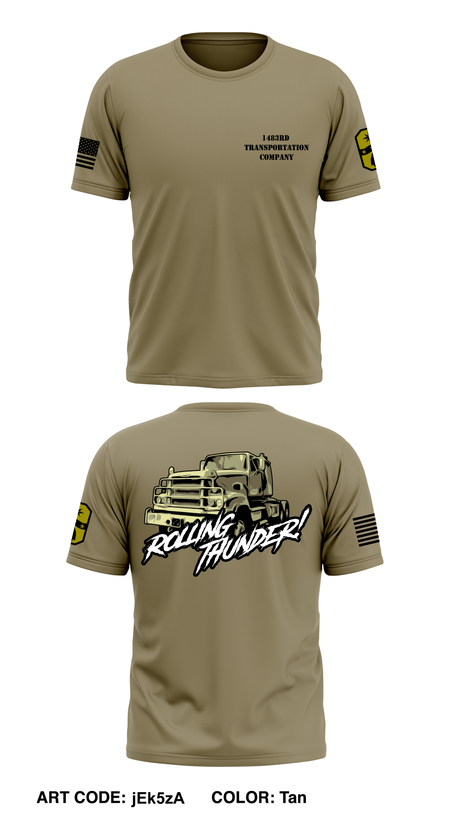 1483rd Transportation Company Core Men's SS Performance Tee - jEk5zA