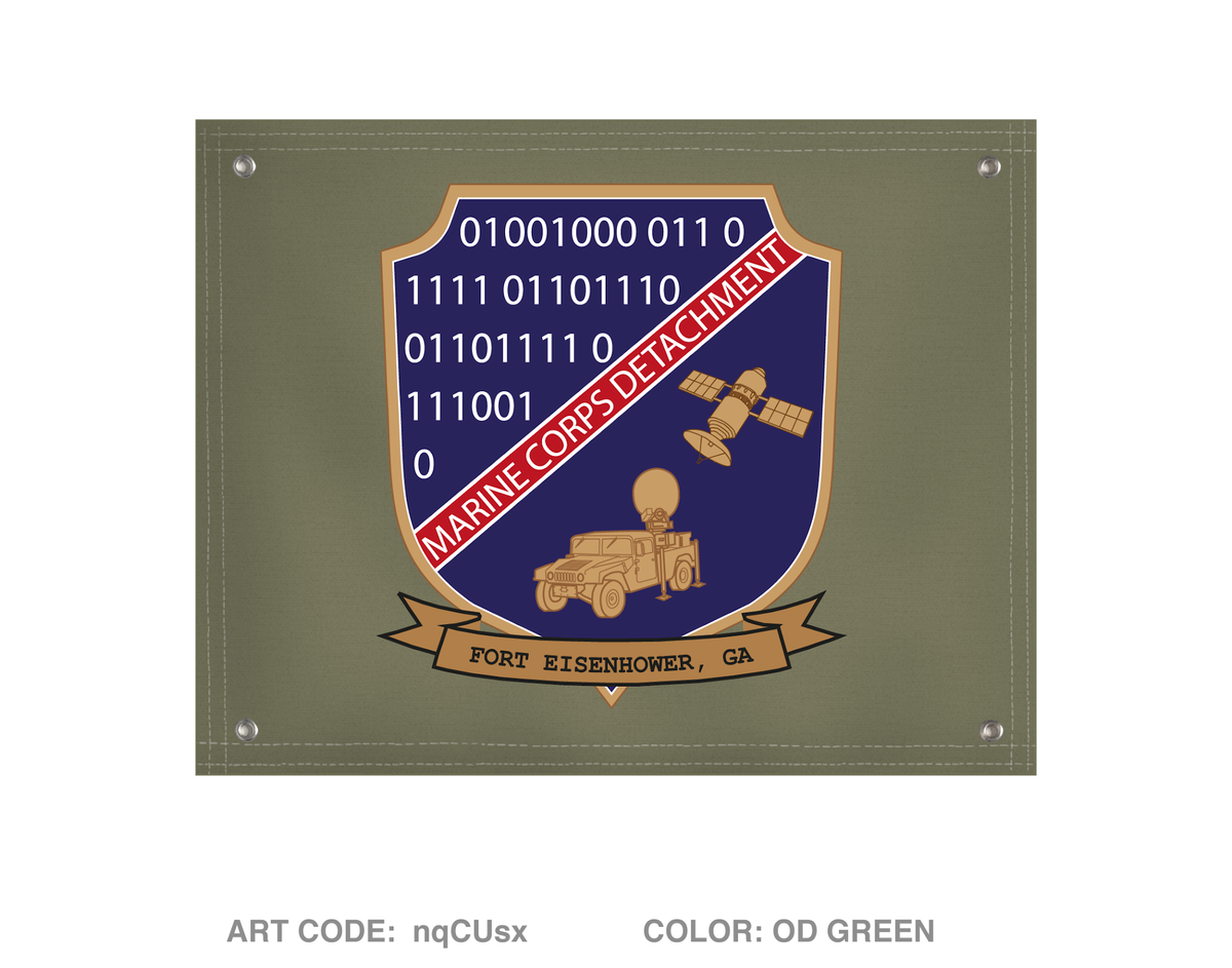 Marine Detachment Fort Gordon Banner Flag - nqCUsx