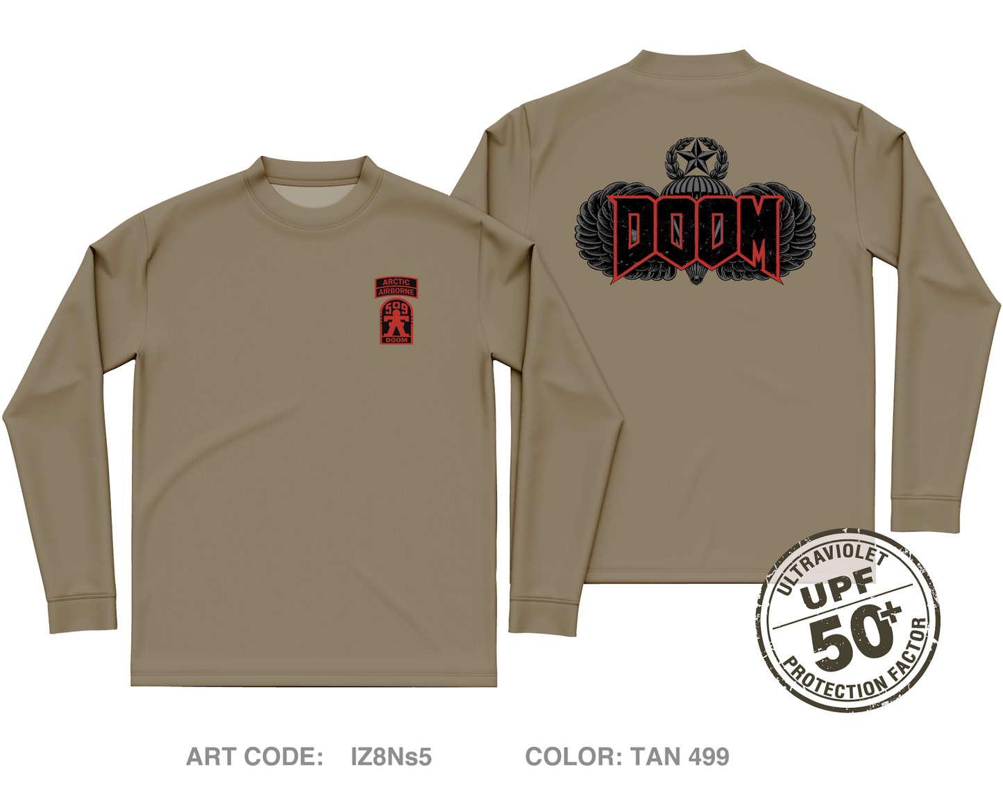 Doom 3-509 Core Men's UPF 50+ Performance LS Tee - IZ8Ns5