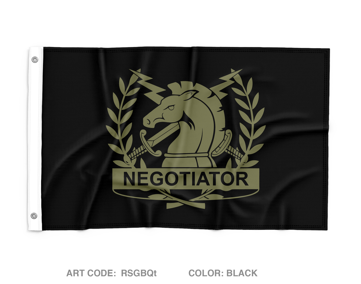 Crisis negotiations unit Wall Flag - RSGBQt