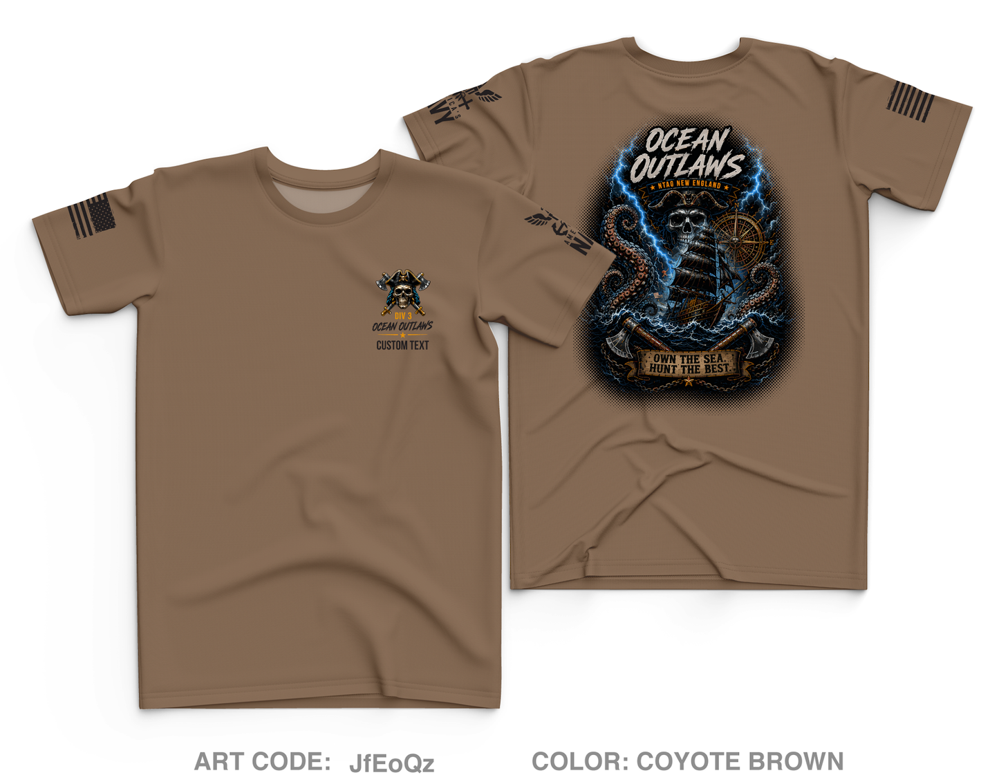 CUSTOM Ocean Outlaws Core Men's SS Performance Tee - JfEoQz