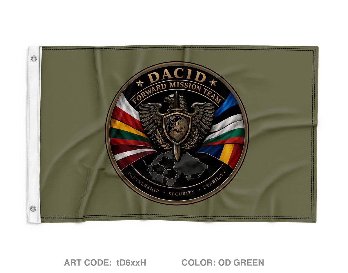 DACID Forward Missions Wall Flag - tD6xxH