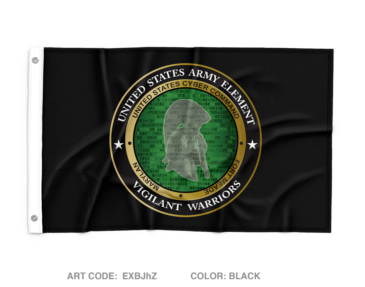 United States Army Element, CYBERCOM Wall Flag - EXBJhZ