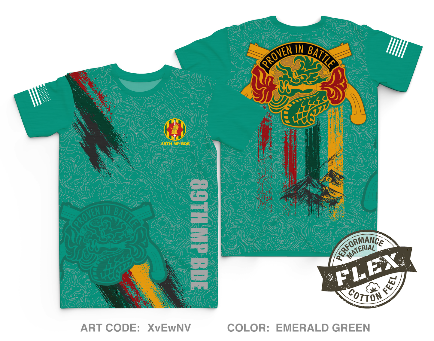 89th MP BDE Core Men's SS Flex Performance Tee - XvEwNV