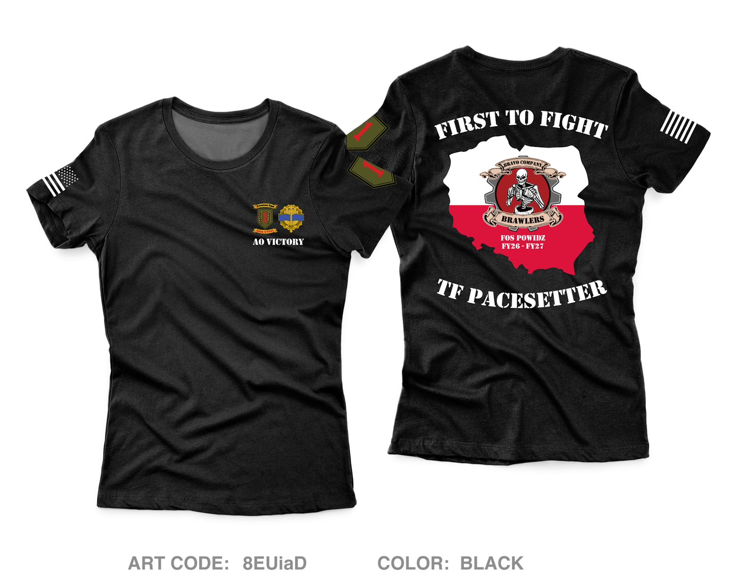 B Co, 541st DSSB, 1 IDSB Core Women's SS Performance Tee - 8EUiaD