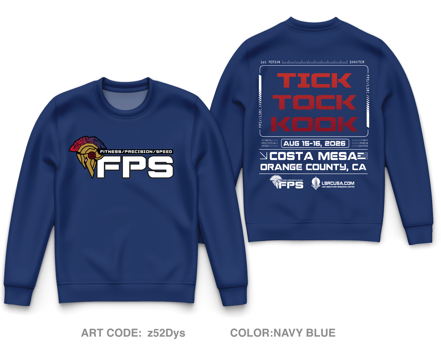 FPS Fundraising Collection Core Men's Crewneck Performance Sweatshirt - z52Dys