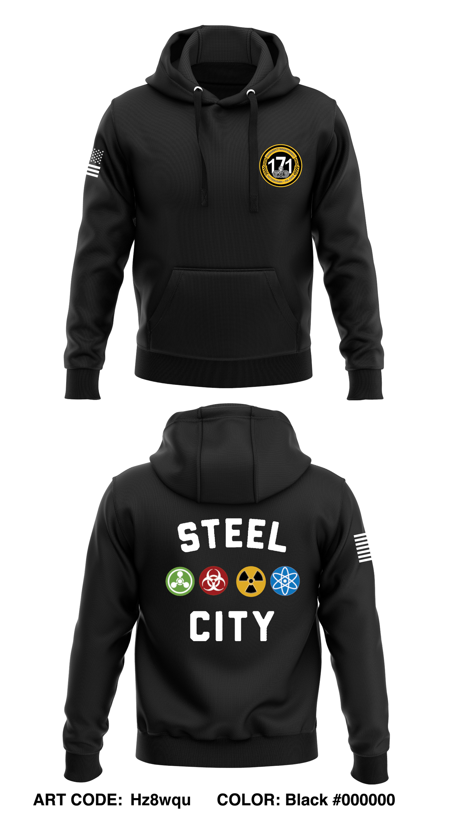 171 CES/CEX Store 1 Core Men's Hooded Performance Sweatshirt - Hz8wqu