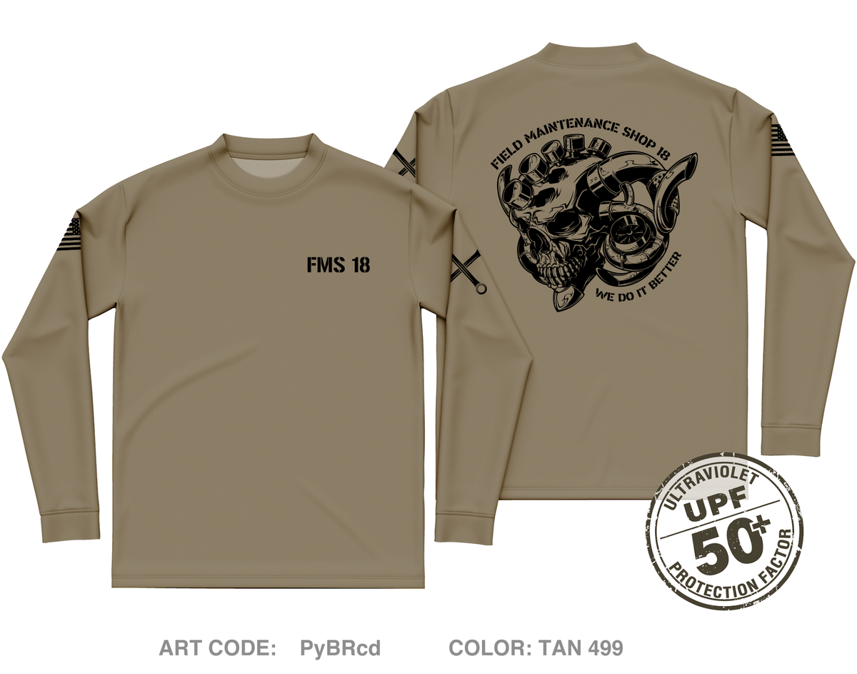 FMS 18 Core Men's UPF 50+ Performance LS Tee - PyBRcd