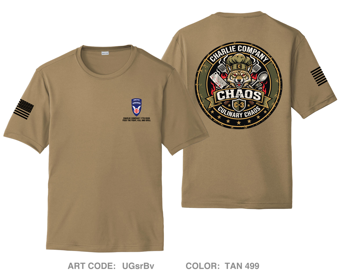 Charlie Company, 17th DSSB Hi-Tech Performance Unisex SS Tee - UGsrBv