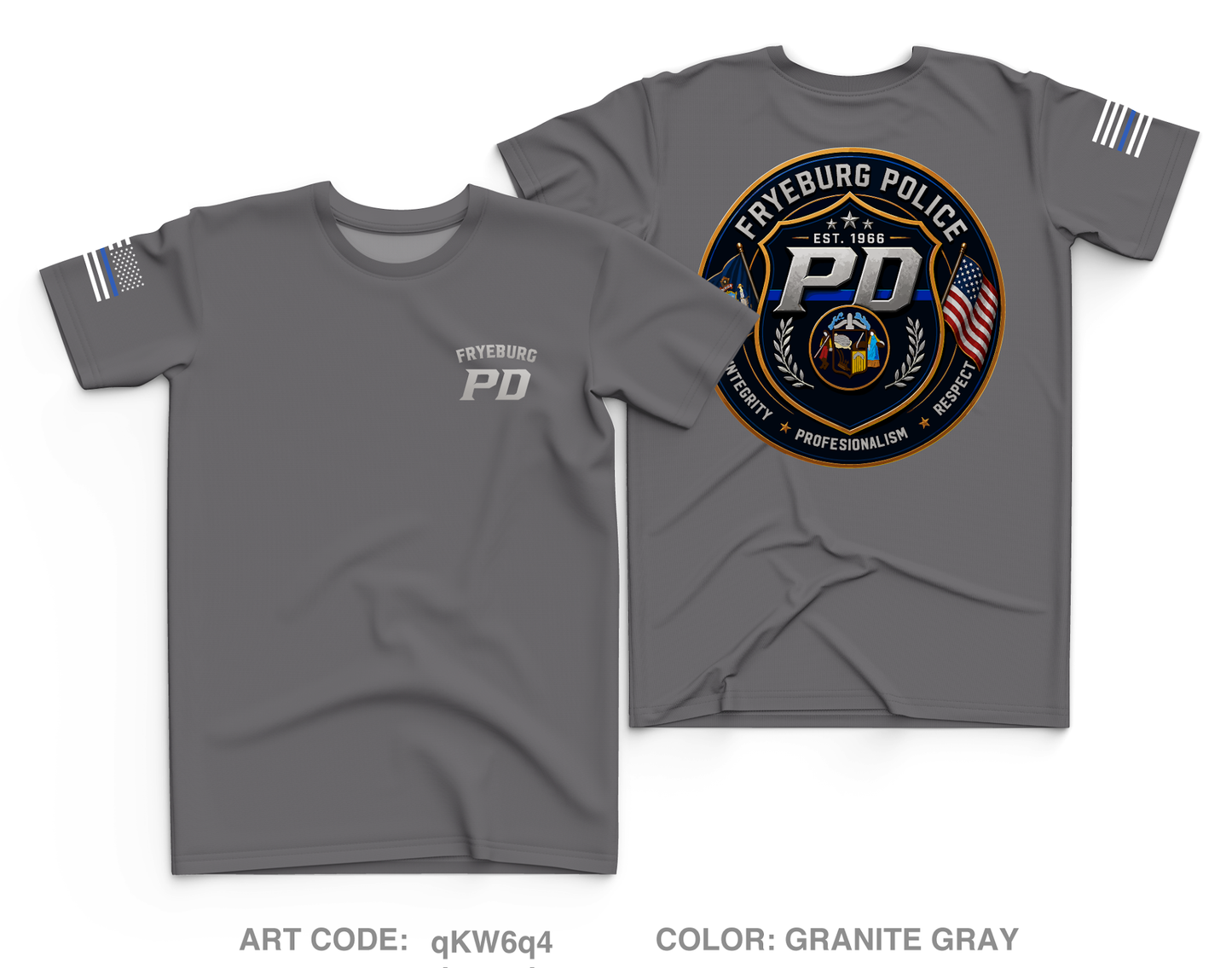 Fryeburg Police Department Core Men's SS Performance Tee - qKW6q4