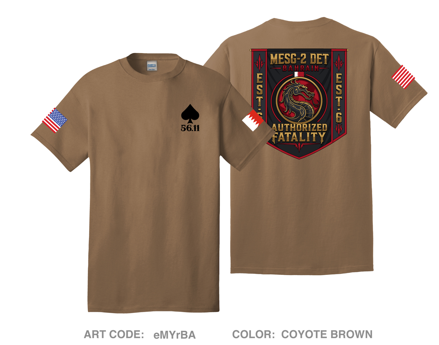 MESG-2 Detachment Bahrain Comfort Unisex Cotton SS Tee - eMYrBA