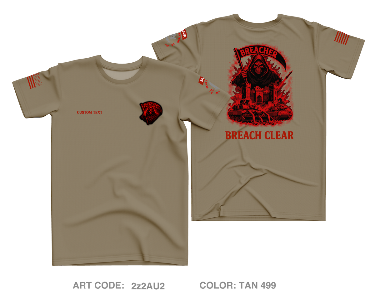 CUSTOM 82CEC-A (BREACHER), 16EN BN Core Men's SS Performance Tee - 2z2AU2