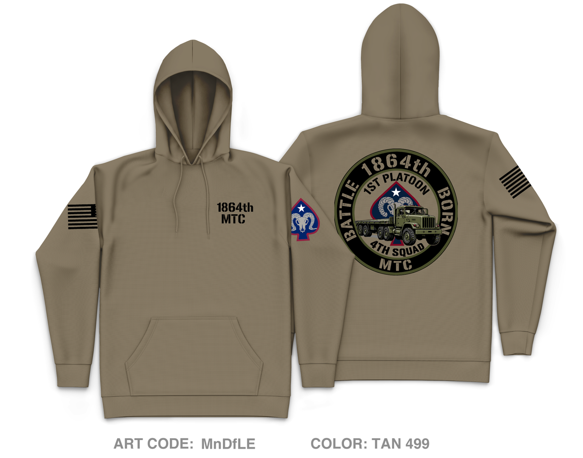 1864th mtc Fundraising Collection Core Men's Hooded Performance Sweatshirt - MnDfLE