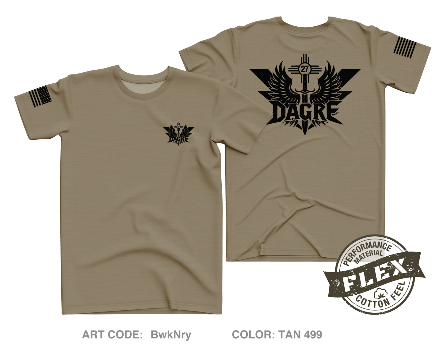 27 SOSS/DAGRE Core Men's SS Flex Performance Tee - BwkNry