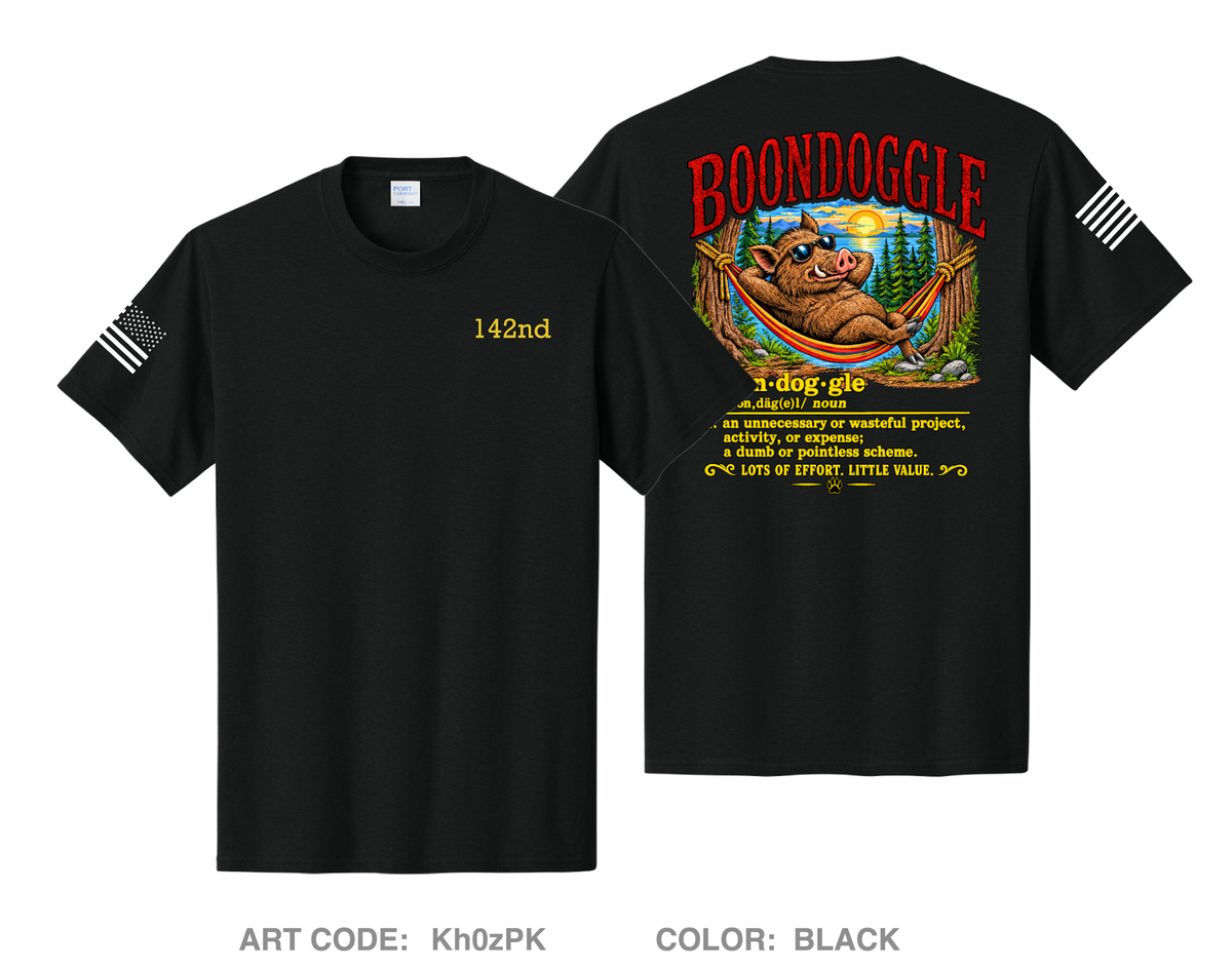 HHB 142nd Field Artillery Brigade Comfort Unisex Cotton SS Tee - Kh0zPK
