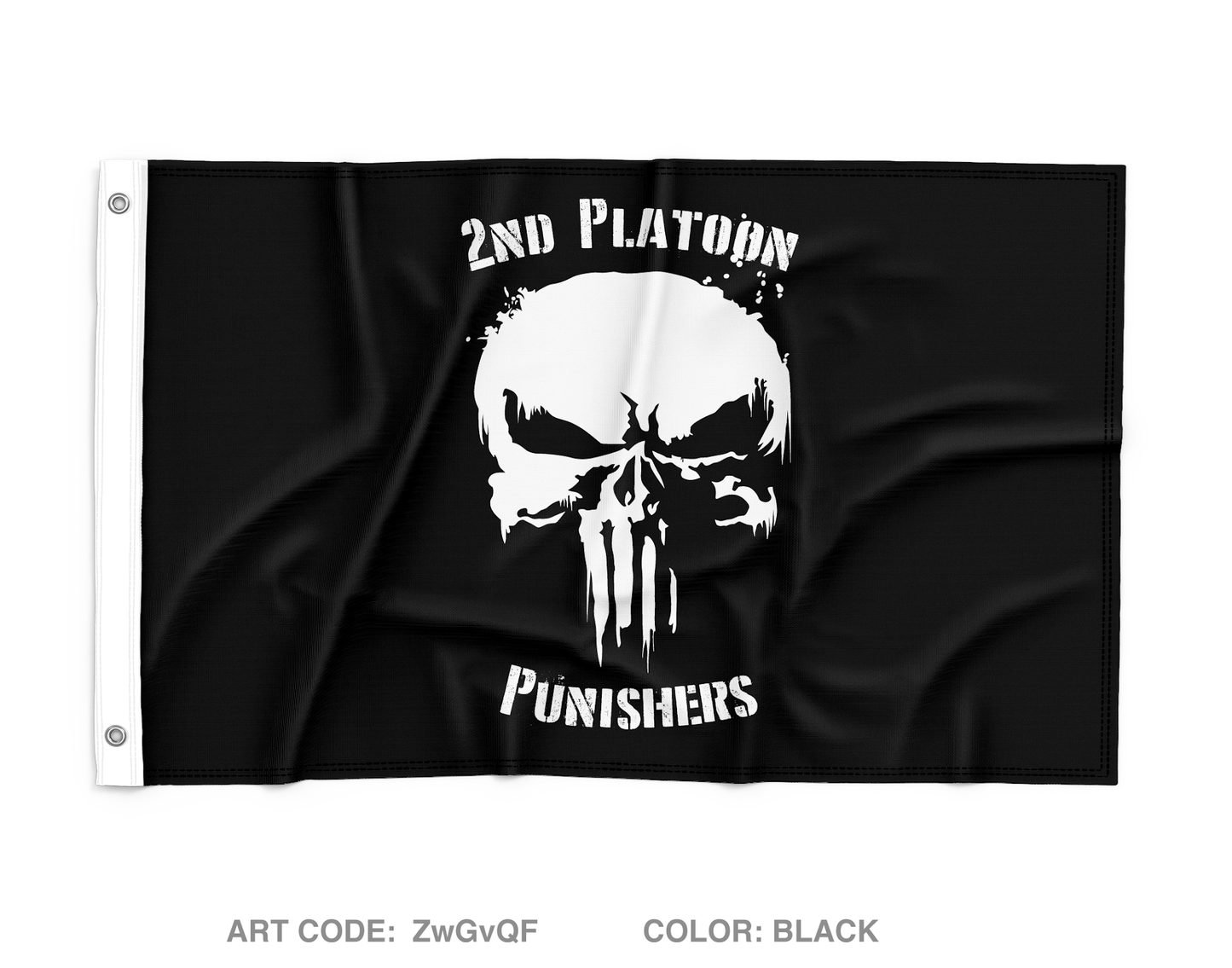 2nd Platoon Punishers Wall Flag - ZwGvQF