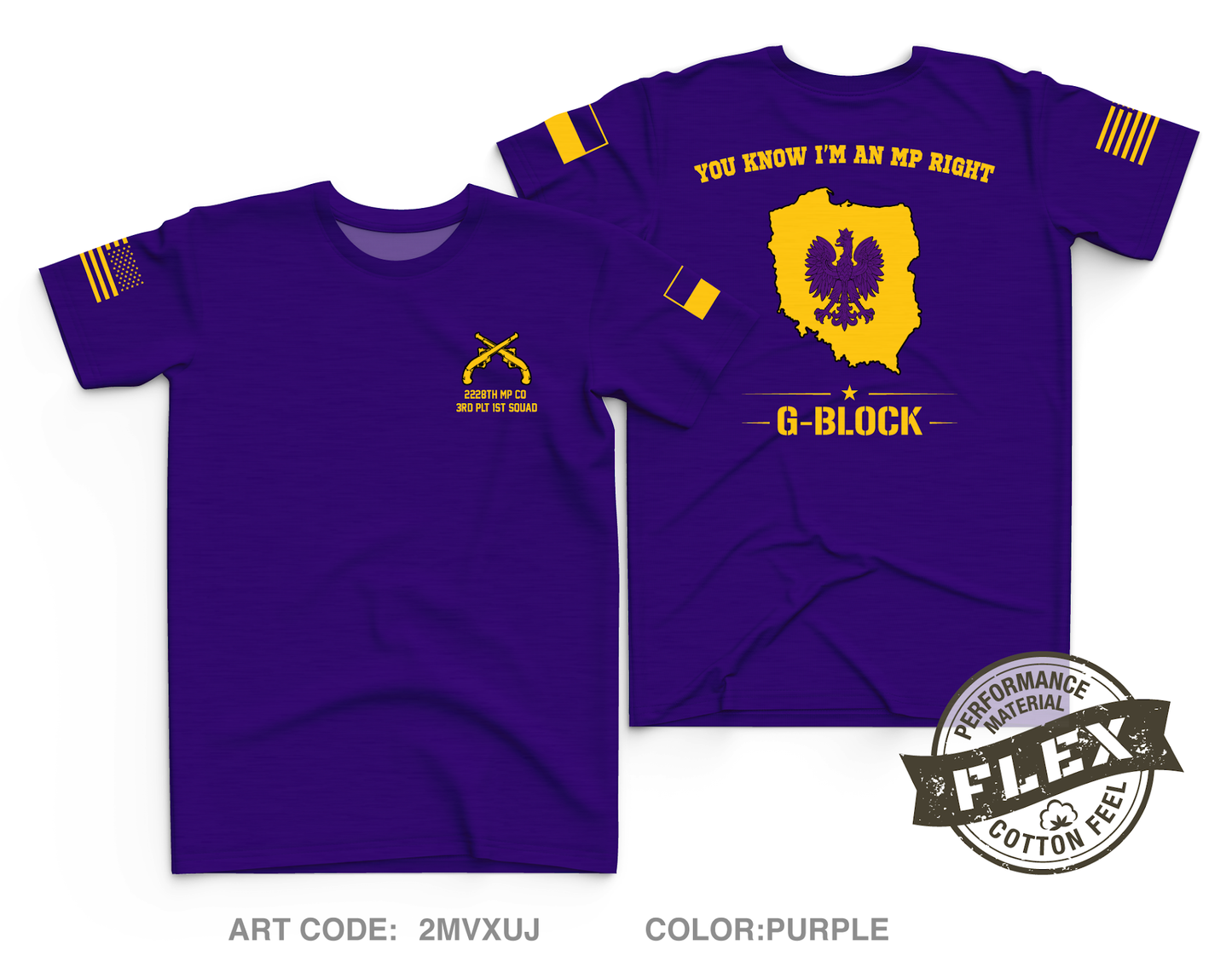Glebokie Squad Core Men's SS Flex Performance Tee - 2MVXUJ
