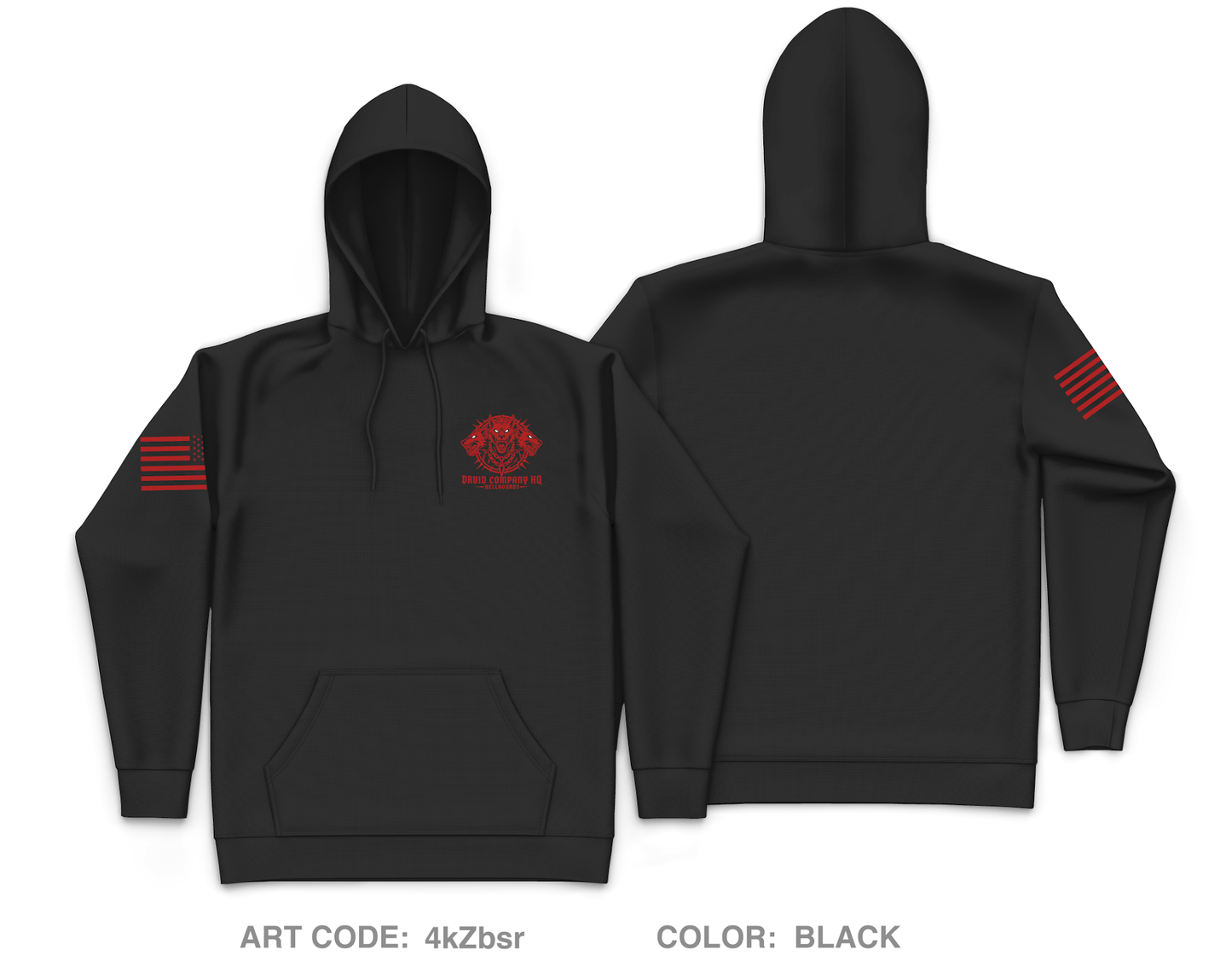Druid Core Men's Hooded Performance Sweatshirt - 4kZbsr