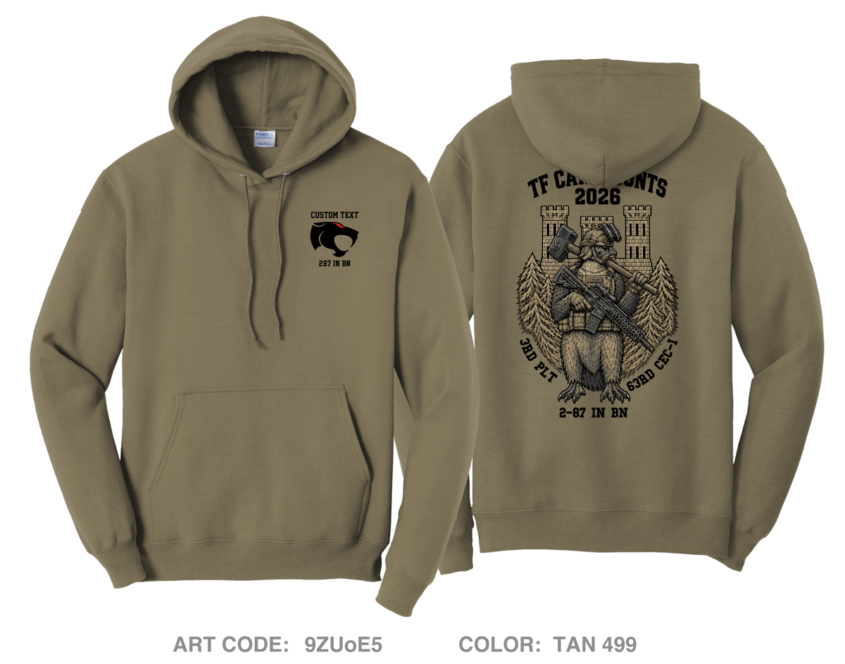 CUSTOM 3rd Platoon 63d CEC-I Comfort Unisex Hooded Sweatshirt - 9ZUoE5