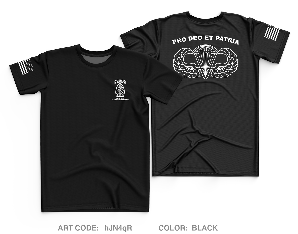 1st Special Forces Command Chaplain Section Core Men's SS Performance Tee - hJN4qR