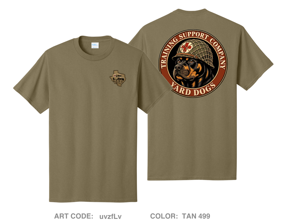 Training Support Company Yard Dogs Comfort Unisex Cotton SS Tee - uvzfLv