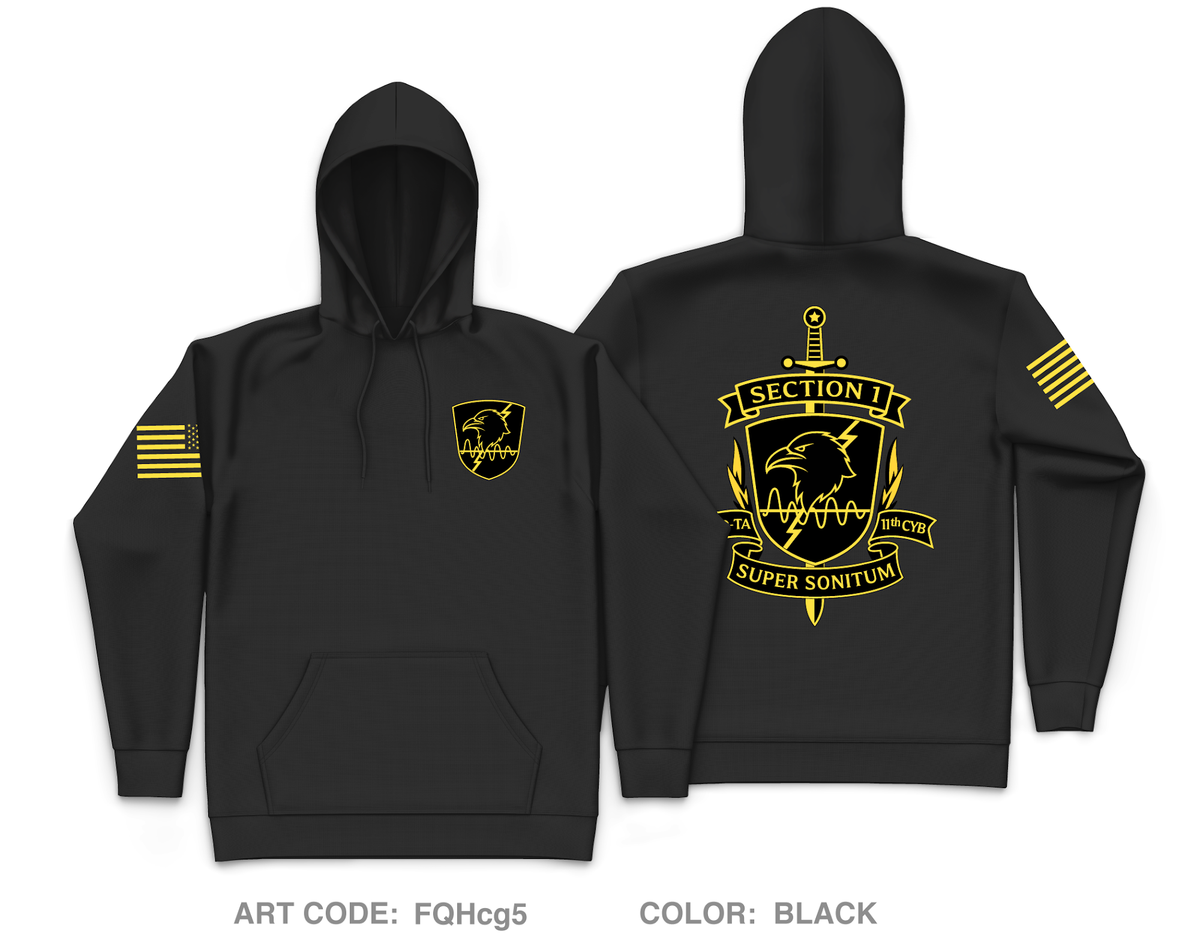 CSD-TA, D Co, 11th CWB Core Men's Hooded Performance Sweatshirt - FQHcg5