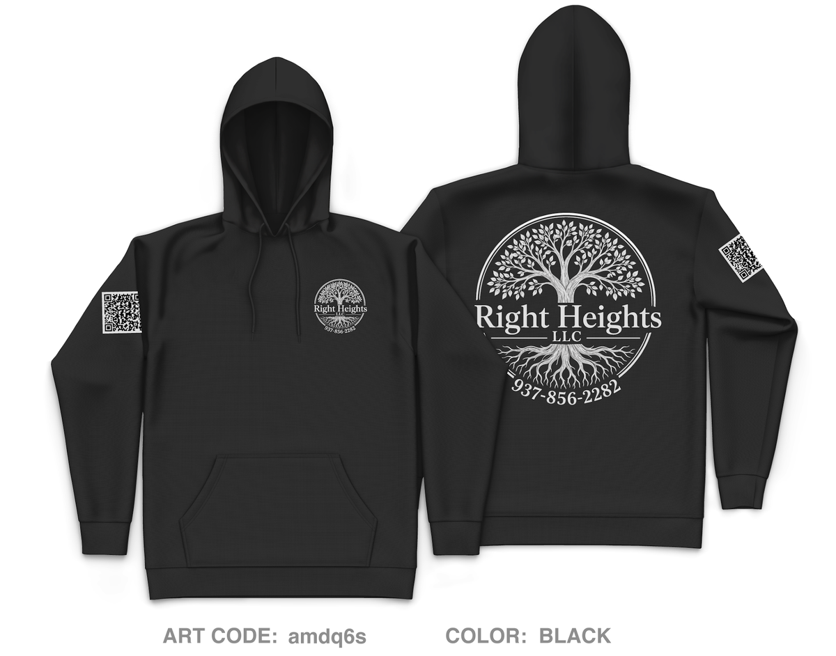 Right Heights Core Men's Hooded Performance Sweatshirt - amdq6s