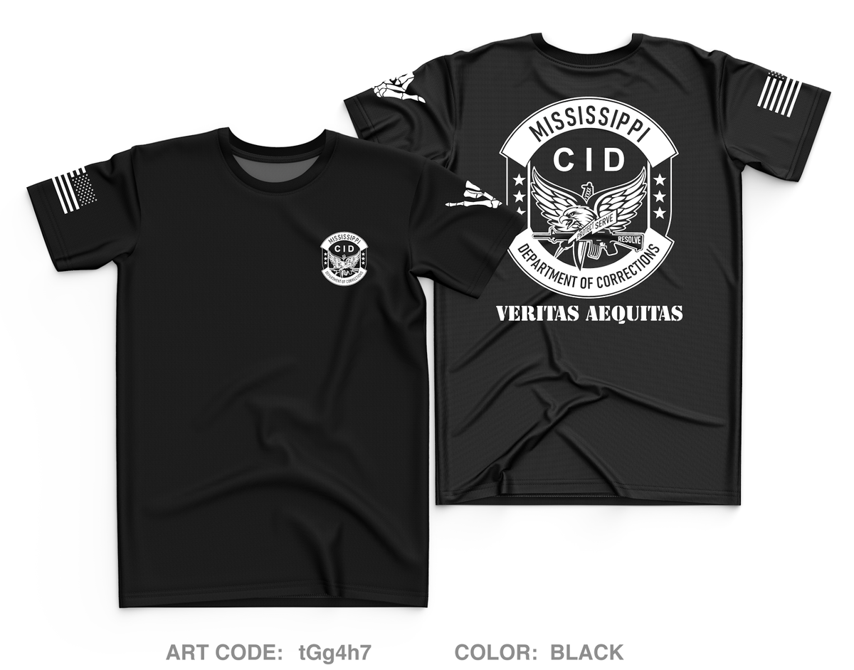 Mississippi Department of Corrections CID Core Men's SS Performance Tee - tGg4h7