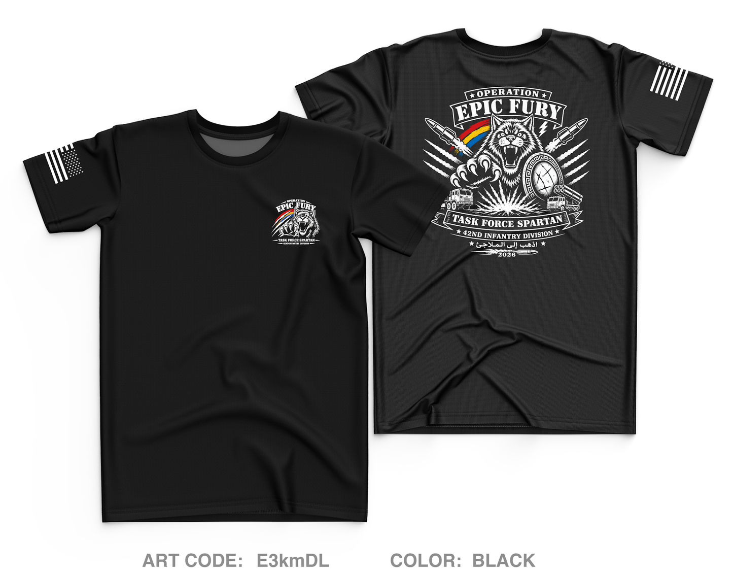 42nd ID Fundraising Collection Core Men's SS Performance Tee - E3kmDL