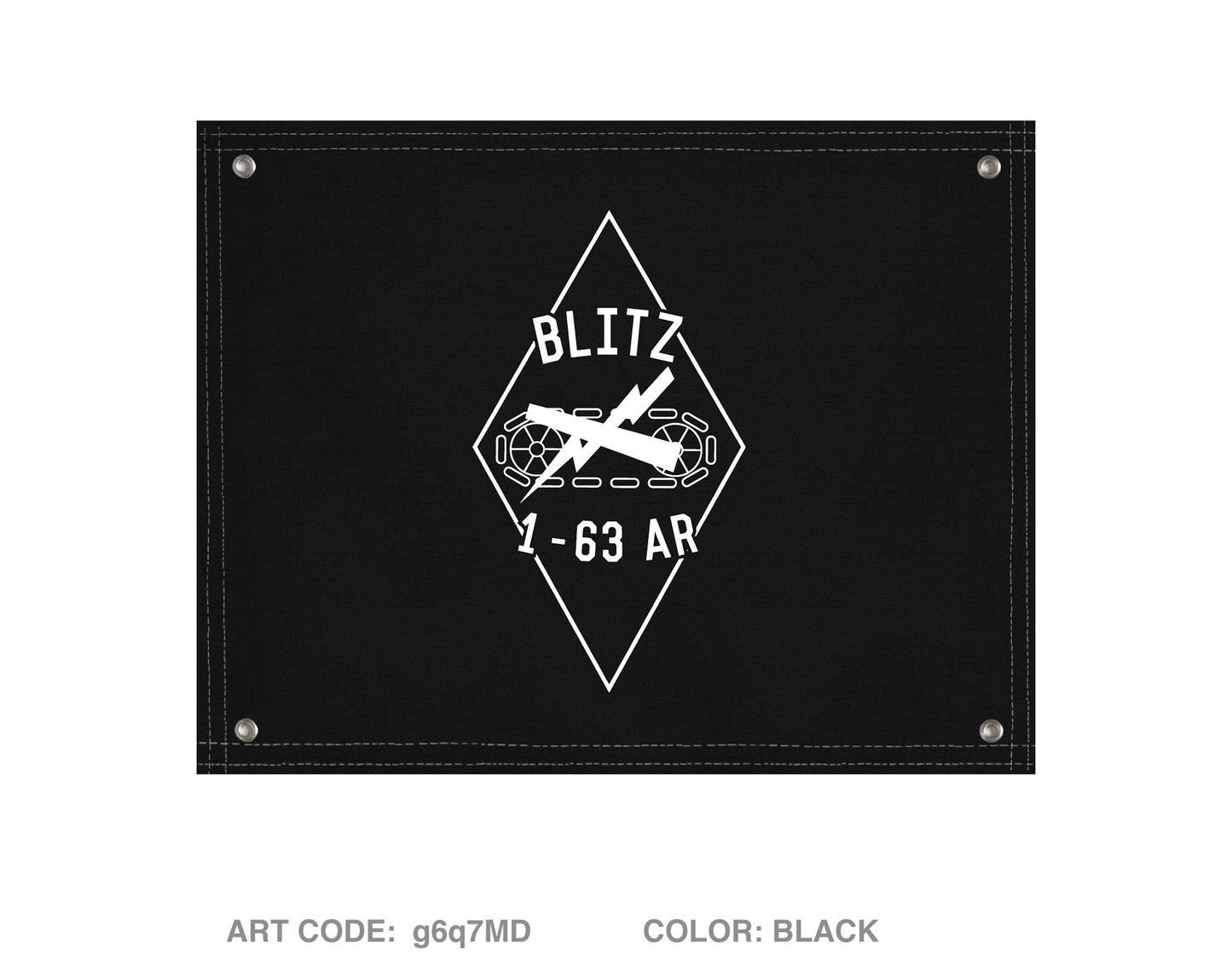Blitz Company, 1-63 AR Banner Flag - g6q7MD