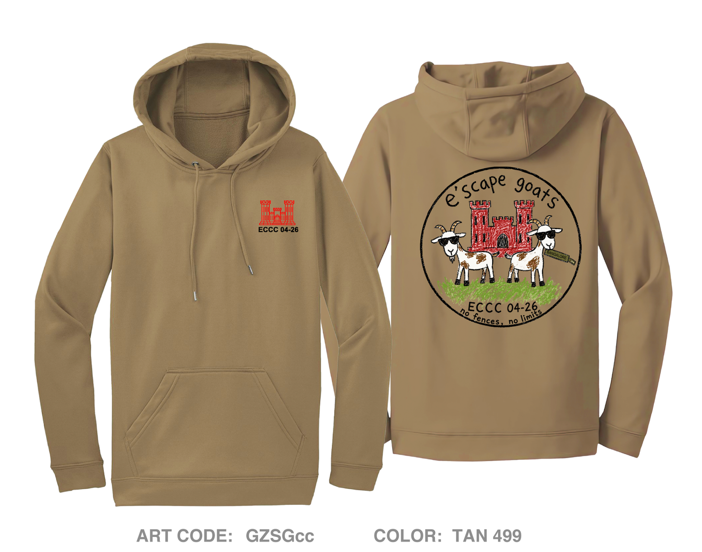 Team Echo Hi-Tech Performance Hoodie - GZSGcc