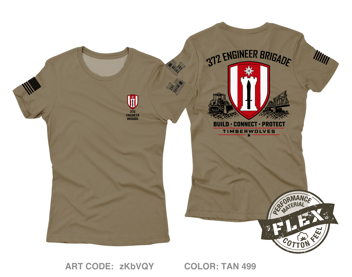372nd EN BDE Core Women's SS Flex Performance Tee - zKbVQY