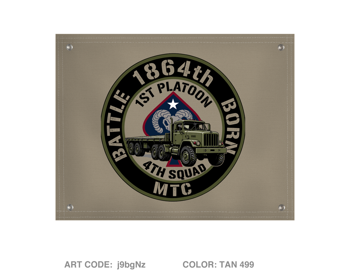 1864th mtc Fundraising Collection Banner Flag - j9bgNz