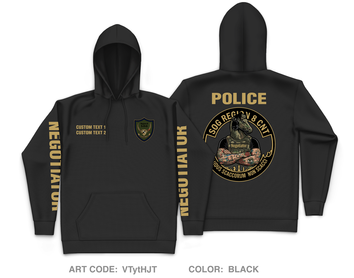 CUSTOM Region 8 HNT Core Men's Hooded Performance Sweatshirt - VTytHJT